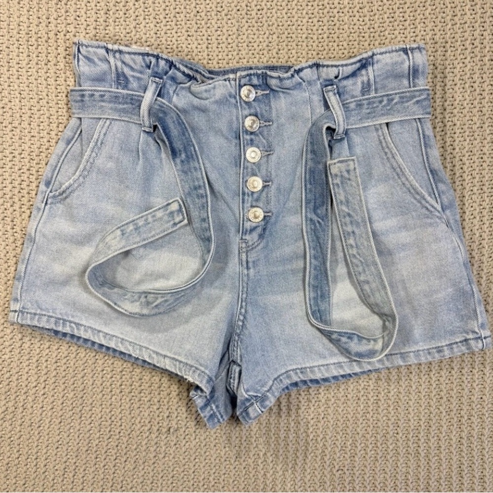 American Eagle Blue Jean Shorts High-Waisted Vintage